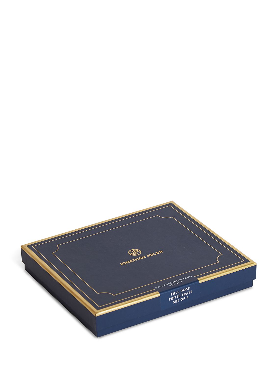 Jonathan Adler Set Of 4 Petite Full Dose Trays In Gold