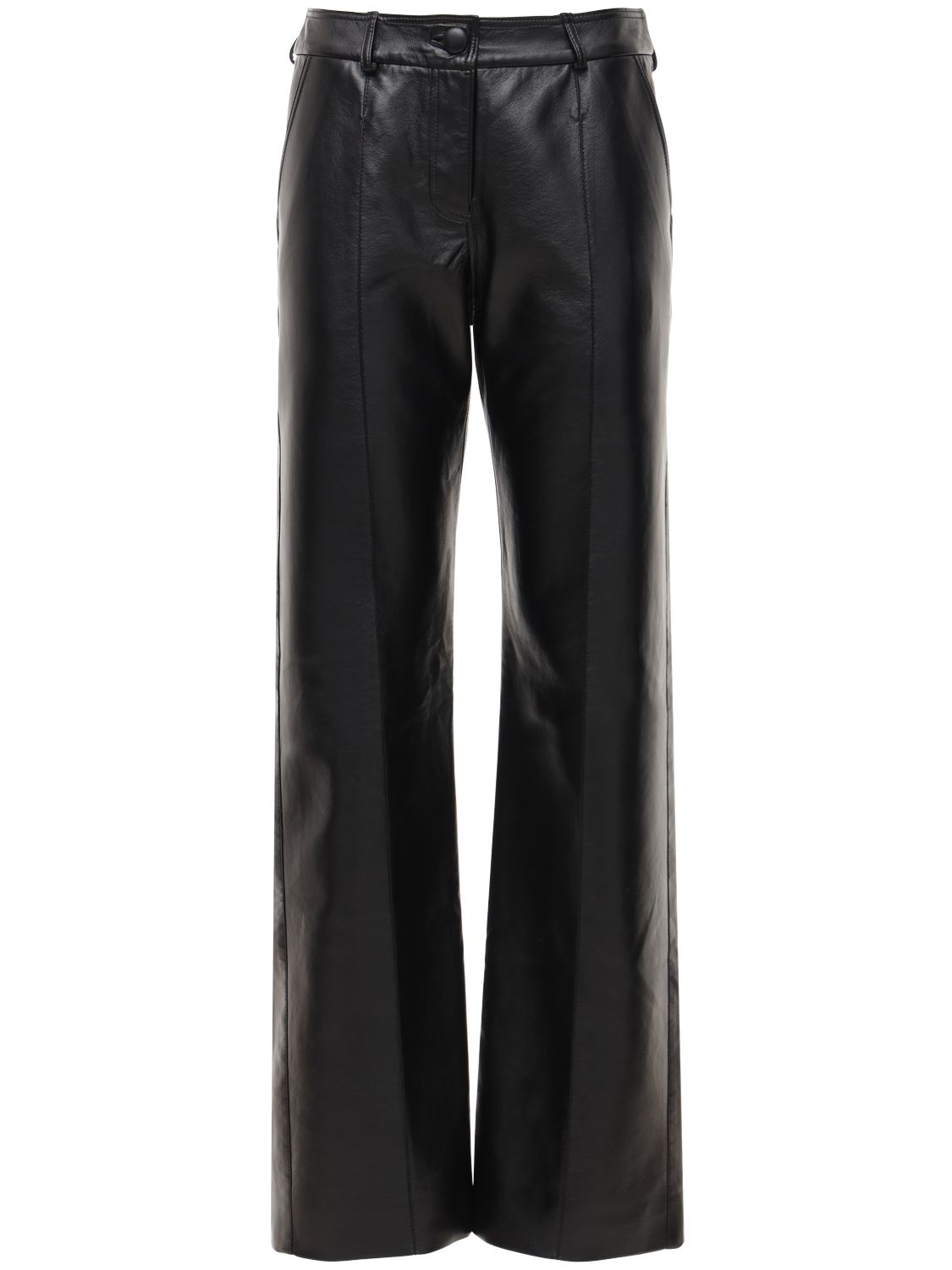 MATÉRIEL Faux Leather Straight Pants