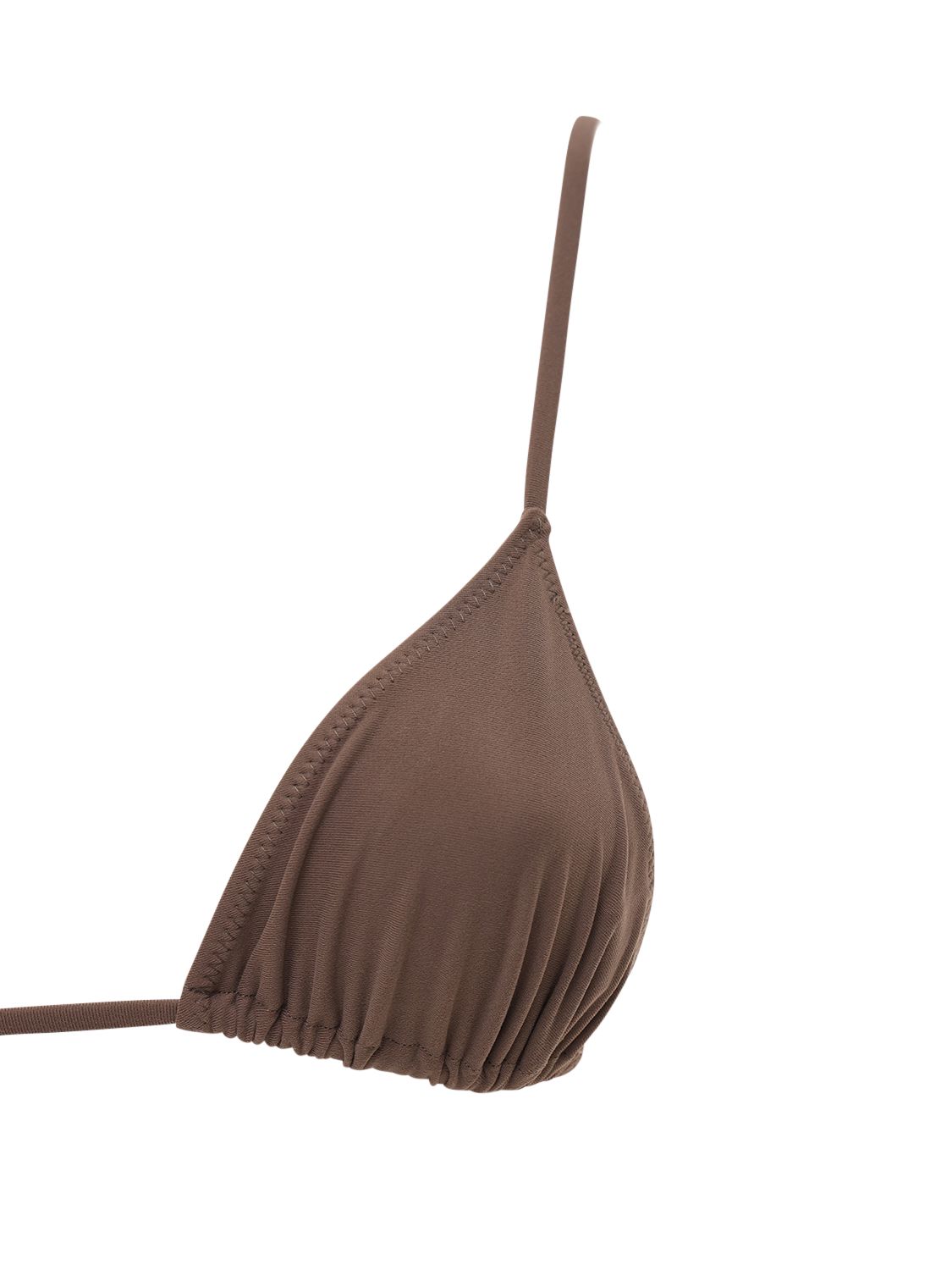 Tropic Of C Equator Recycled Tech Bikini Top In Brown
