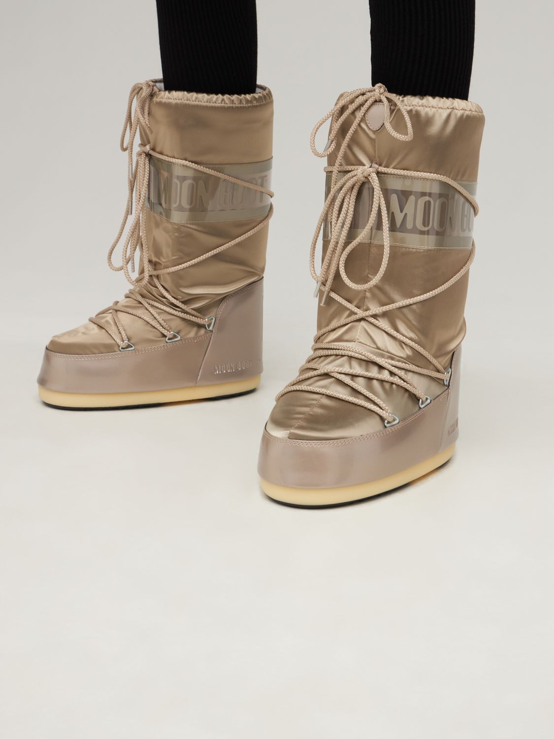 MOON BOOT TALL ICON GLANCE METALLIC MOON BOOTS 