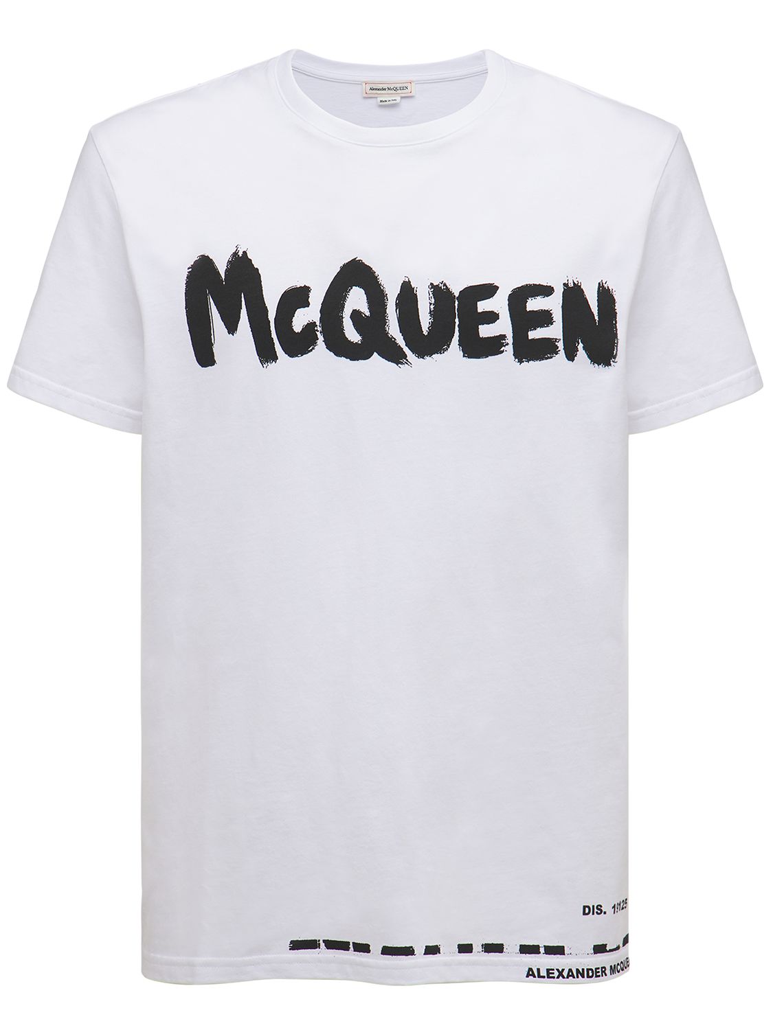 T-shirt En Jersey De Coton Imprimé Logo - MCQUEEN - Modalova