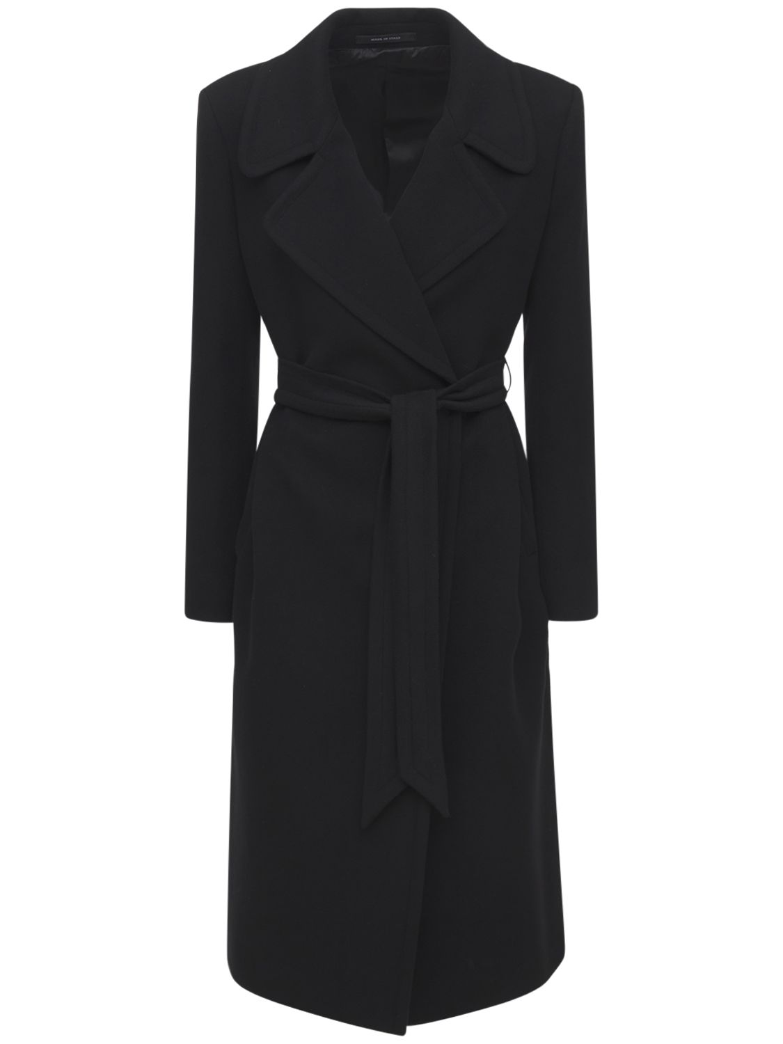 Tagliatore Molly Wool & Cashmere Dressing Gown Coat In Black