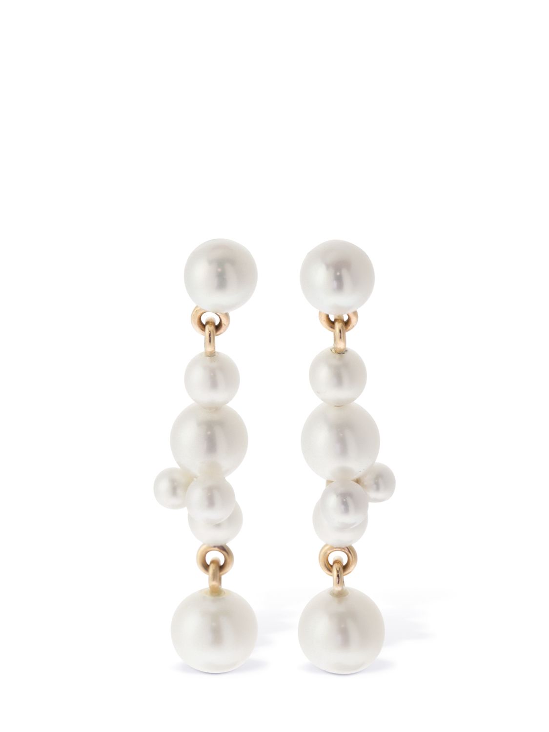 14kt & Pearl Holly Splash Earrings