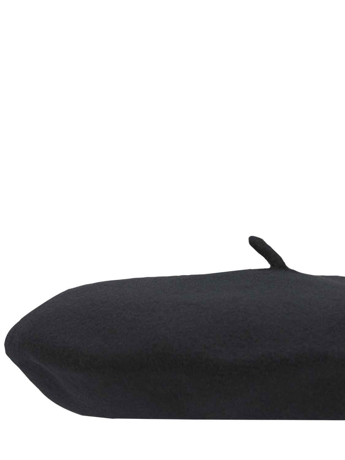 Shop Borsalino Felted Wool Beret In Black