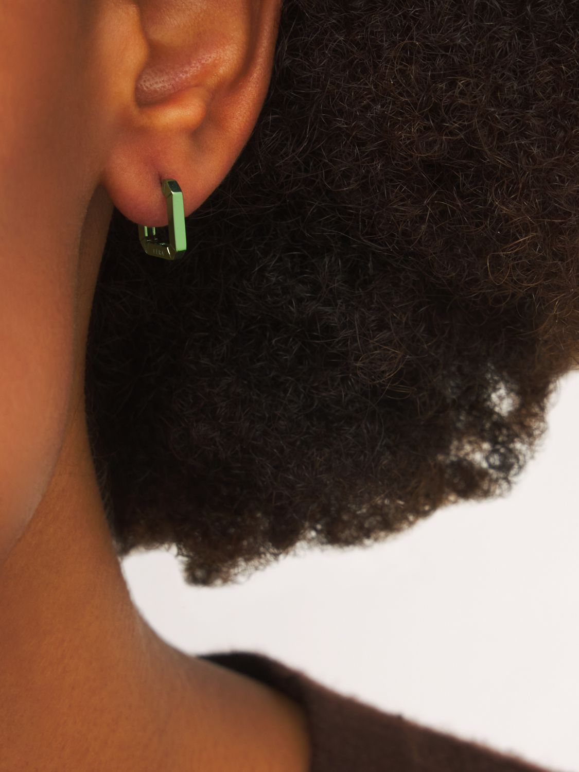 Mini Eéra 18kt Gold Square Mono Earring