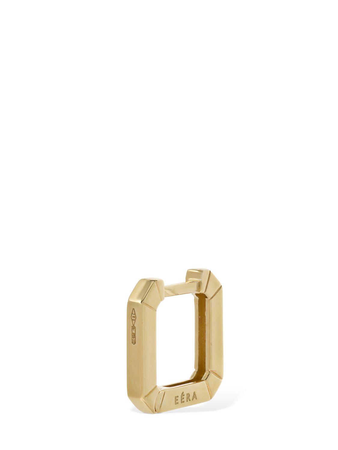 Mini Eéra 18kt Gold Square Mono Earring