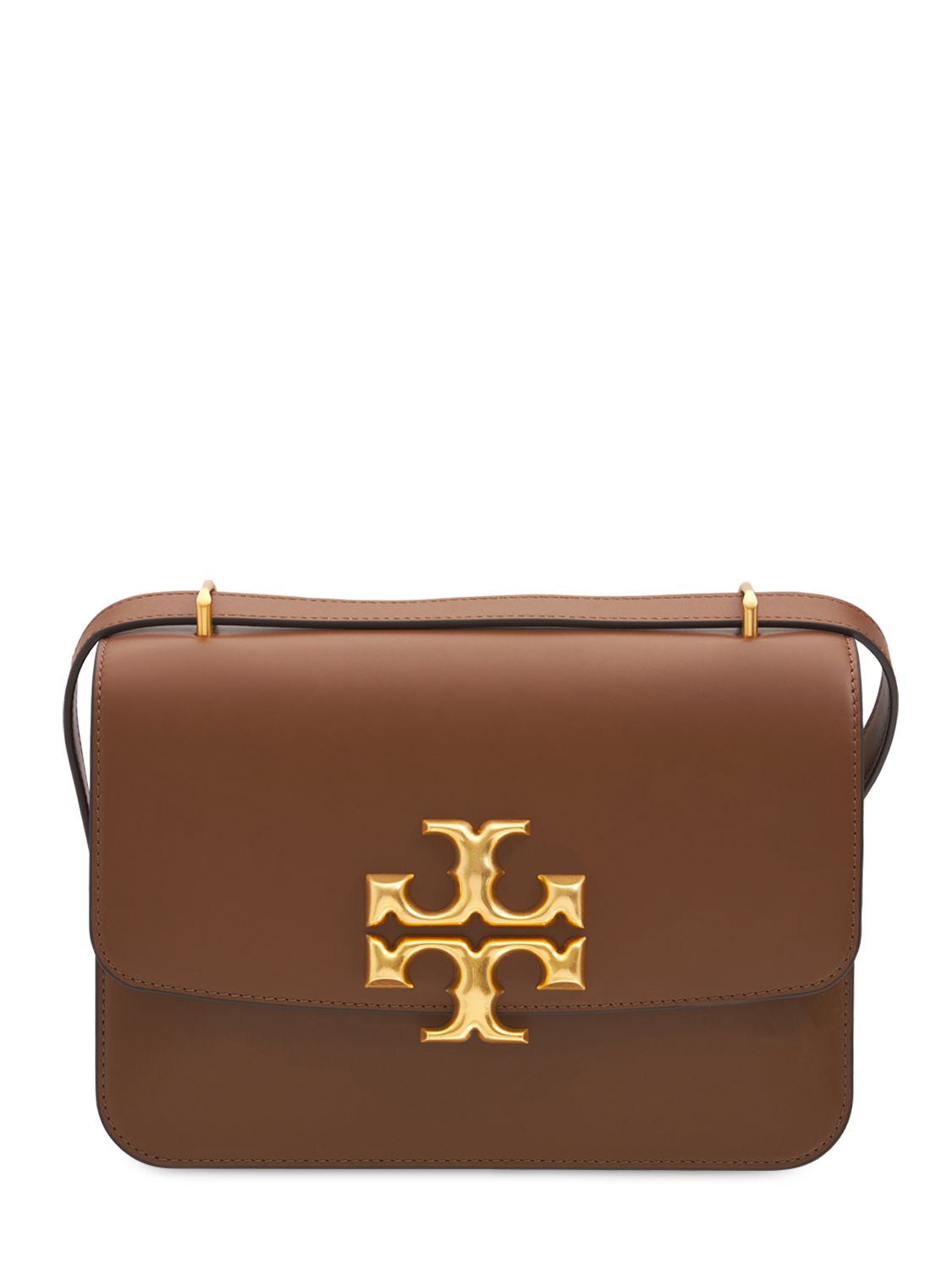 Tory Burch Eleanor Small Leather Shoulder Bag In Brown