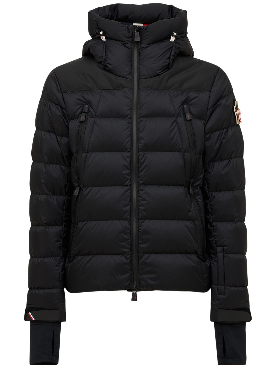 Moncler Camurac Nylon Down Ski Jacket In Black