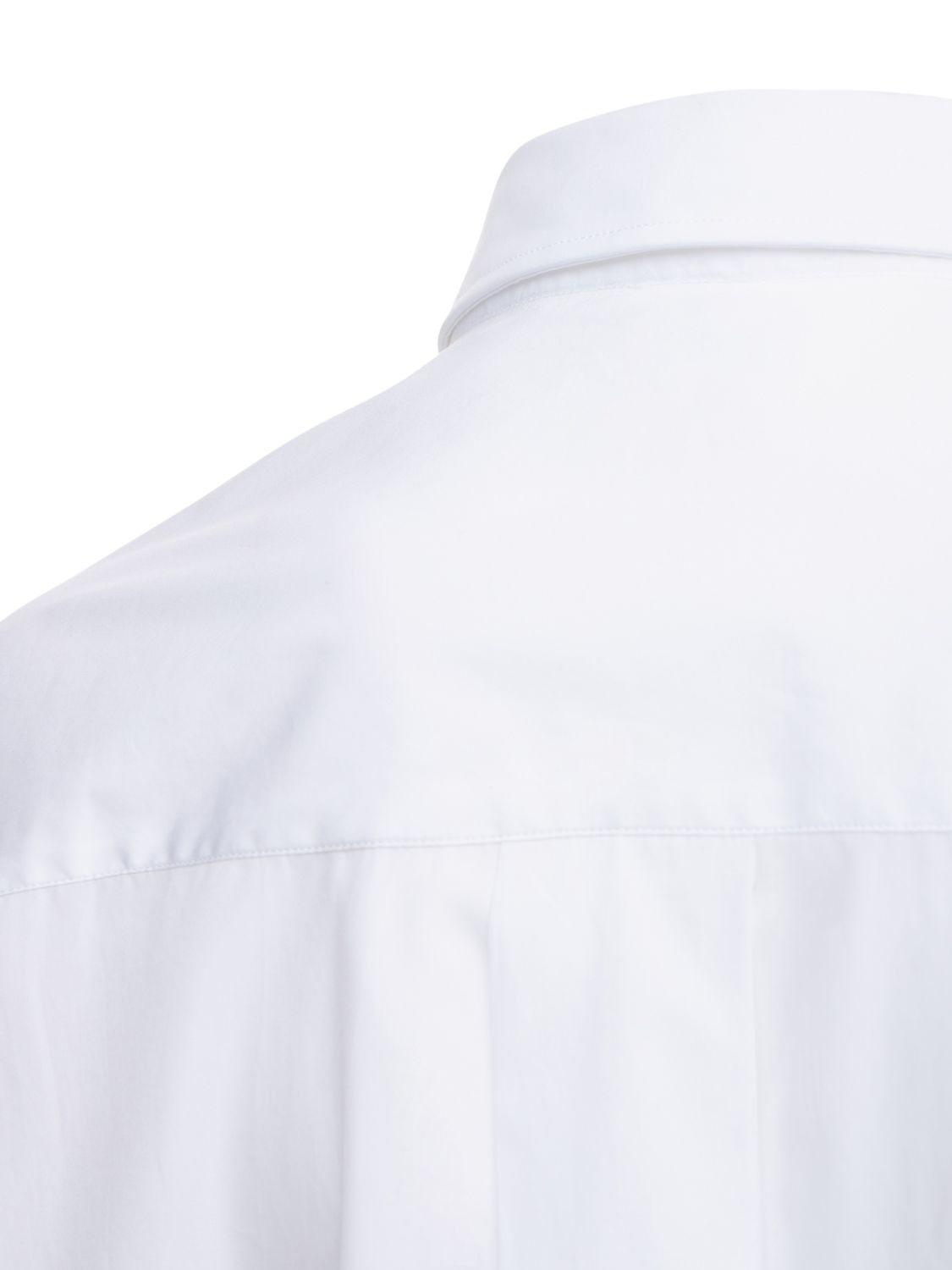 Wardrobe.nyc Cotton Poplin Mini Shirt Dress In White