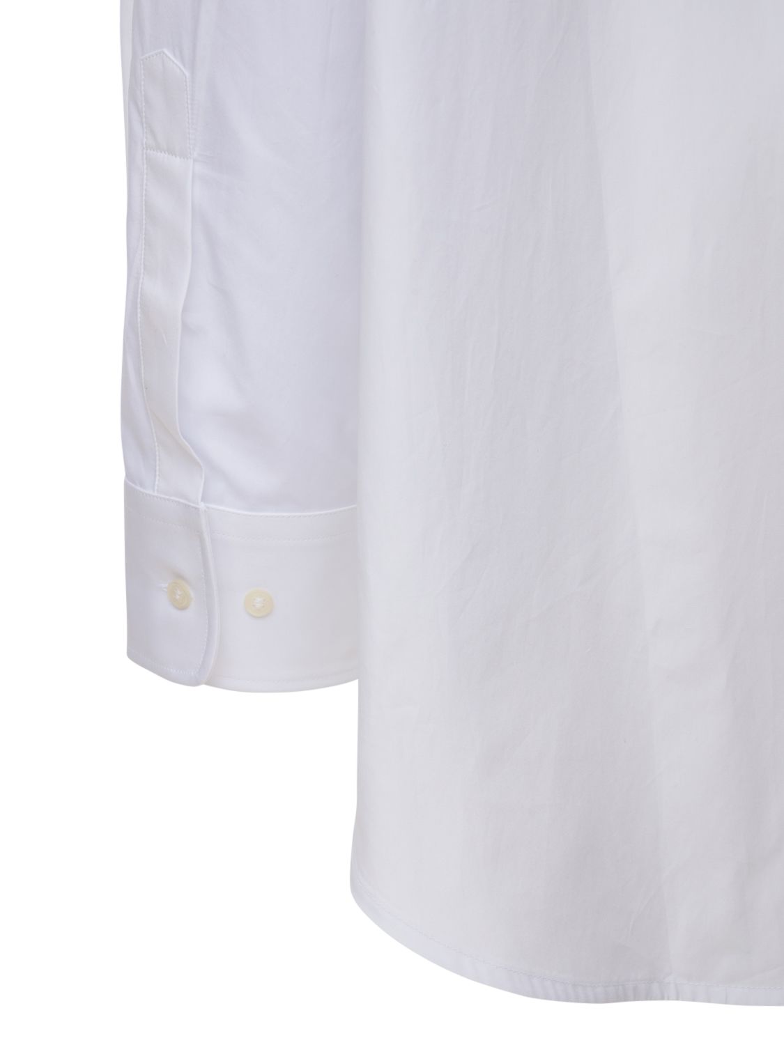 Wardrobe.nyc Cotton Poplin Mini Shirt Dress In White
