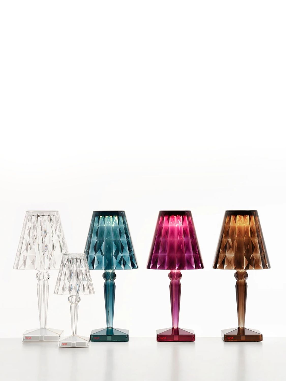 Shop Kartell Big Battery Table Lamp In Brown