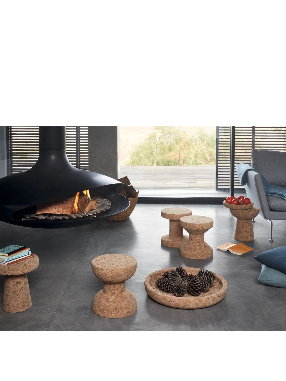 VITRA CORK FAMILY B MODEL STOOL 