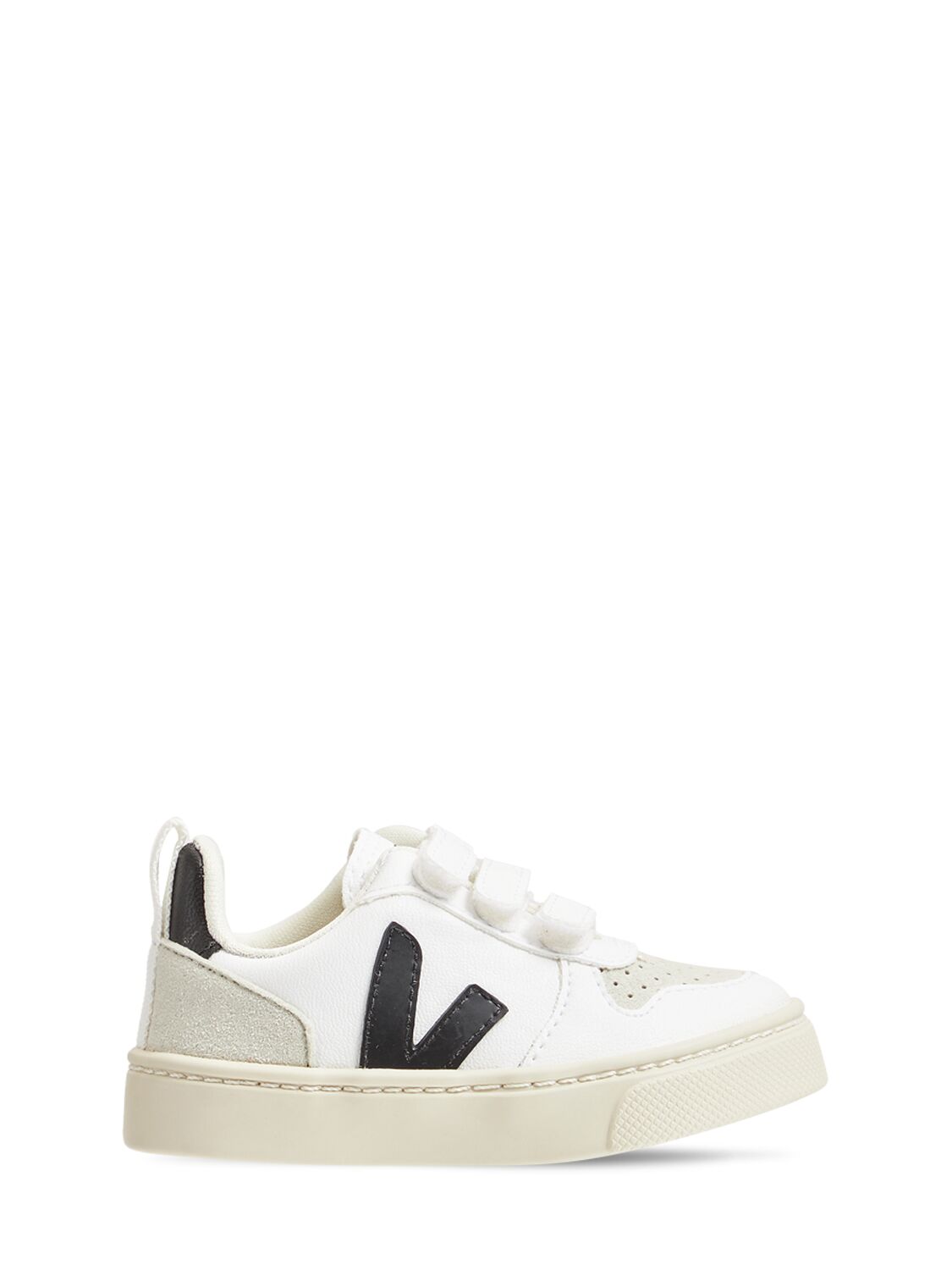 VEJA V-10 Coated Organic Strap Sneakers
