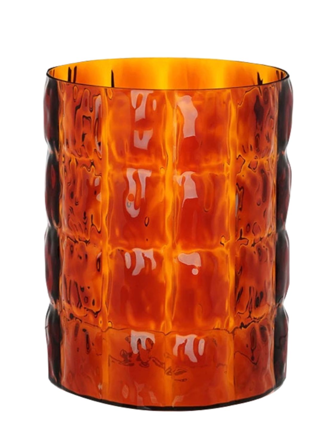 Kartell Matelassé Vase In Ambra