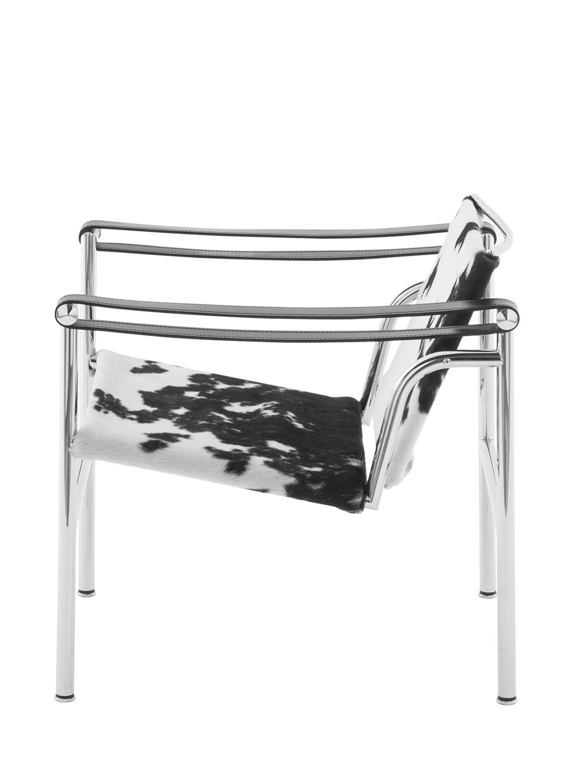 Shop Cassina 1 Fauteuil Dossier Basculant Chair In Black/white