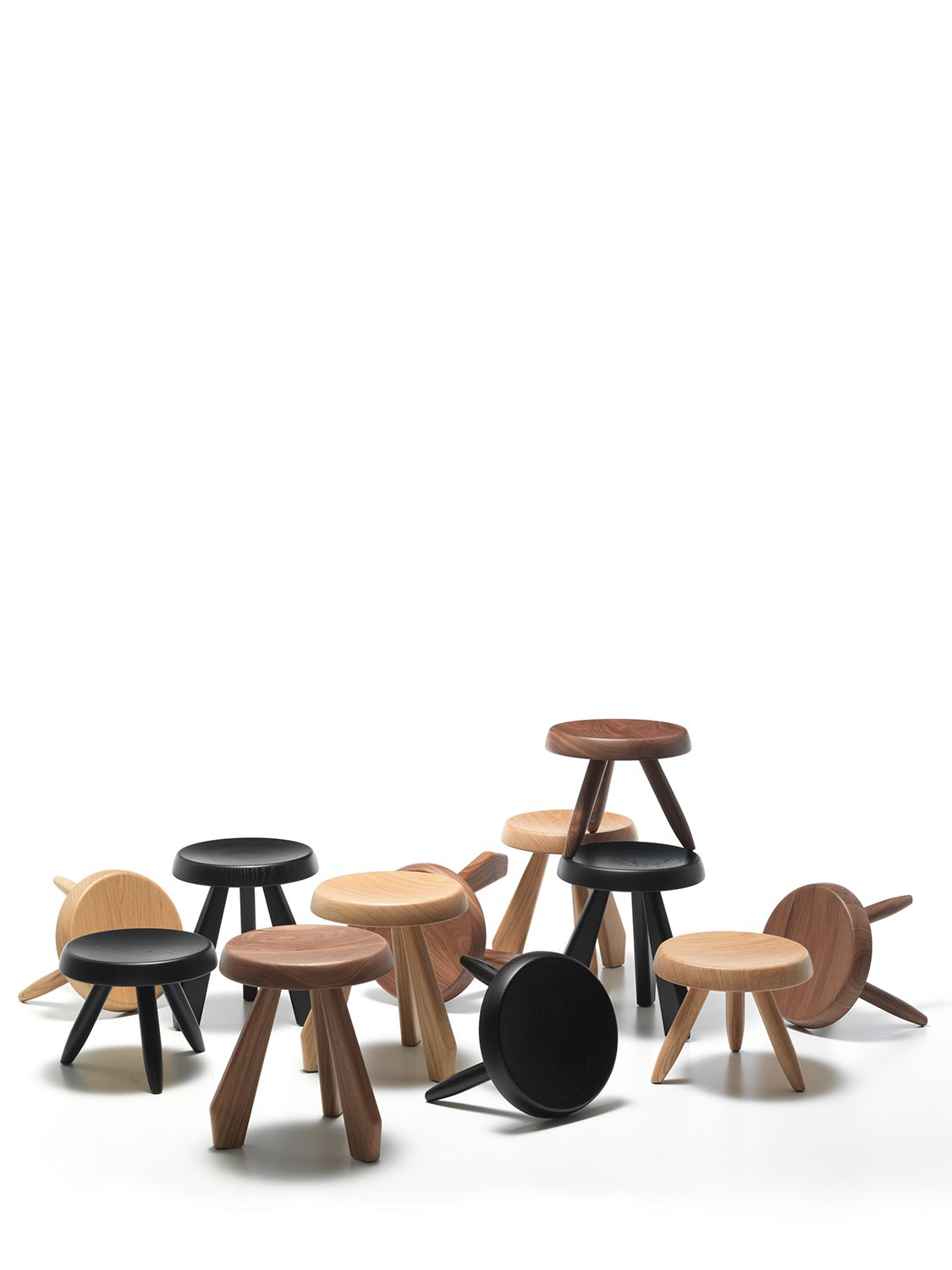 Shop Cassina Tabouret Méribel Stool In Black