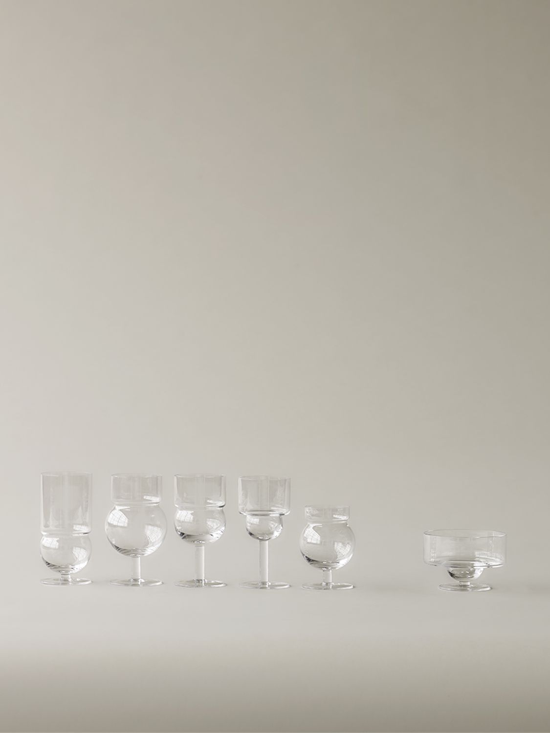 Karakter Set Of 6 Sferico No. 1 Glasses In Transparent