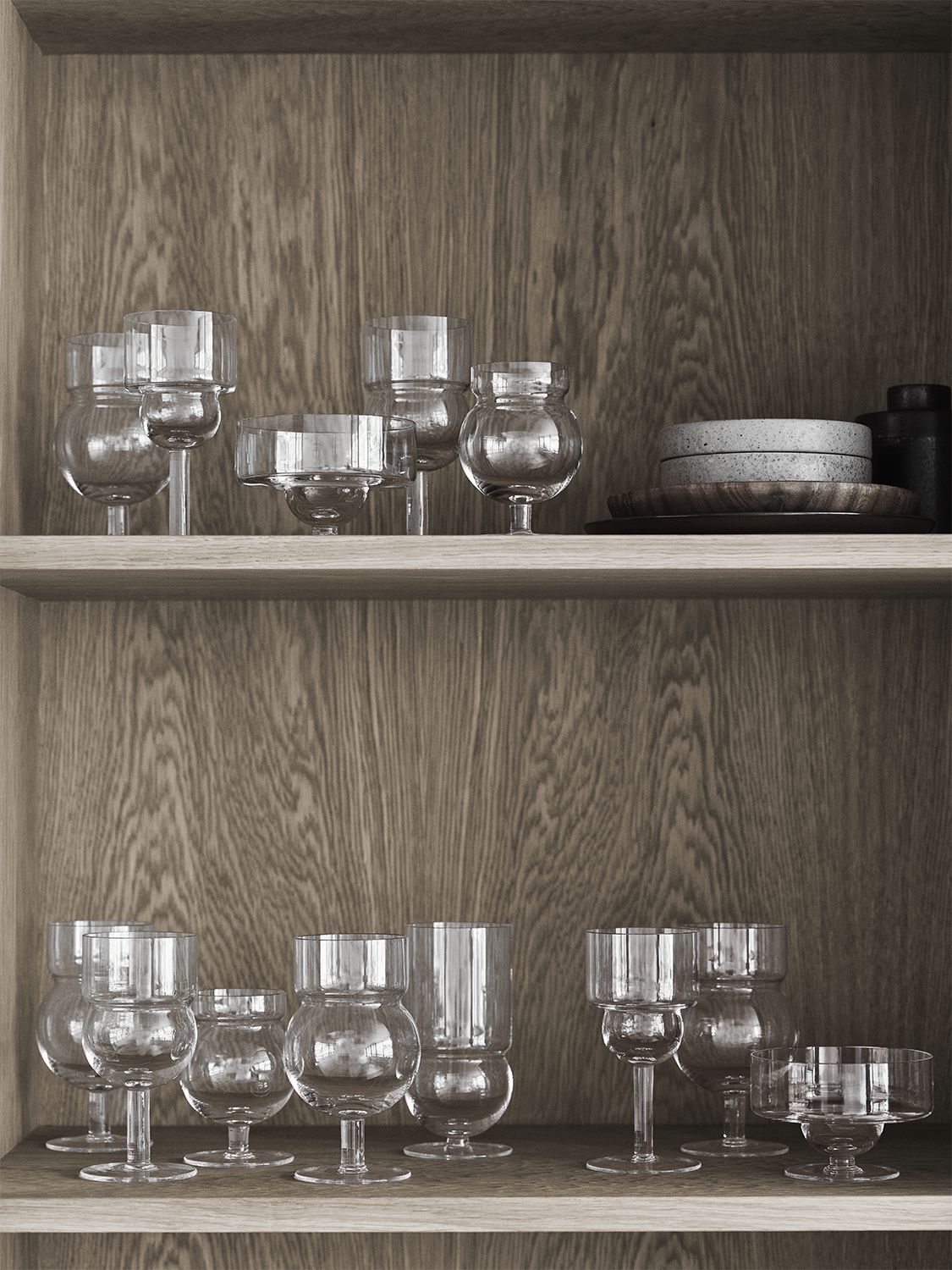 Shop Karakter Set Of 6 Sferico No. 2 Glasses In Transparent