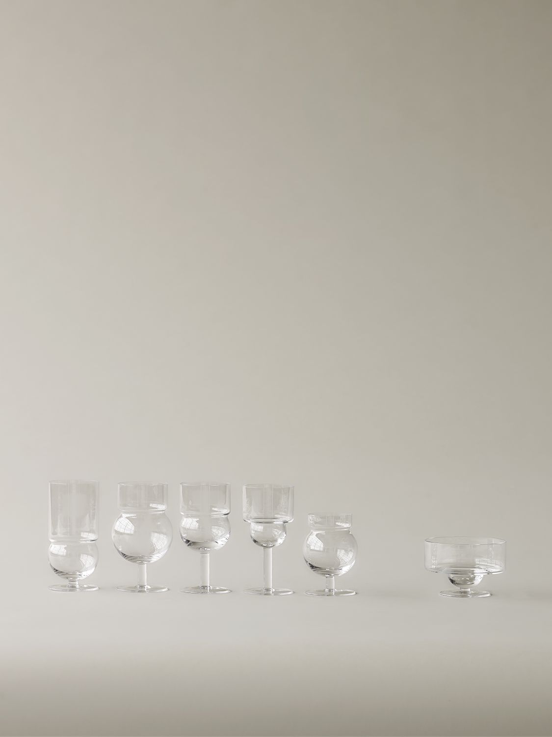 Shop Karakter Set Of 6 Sferico No. 6 Glasses In Transparent