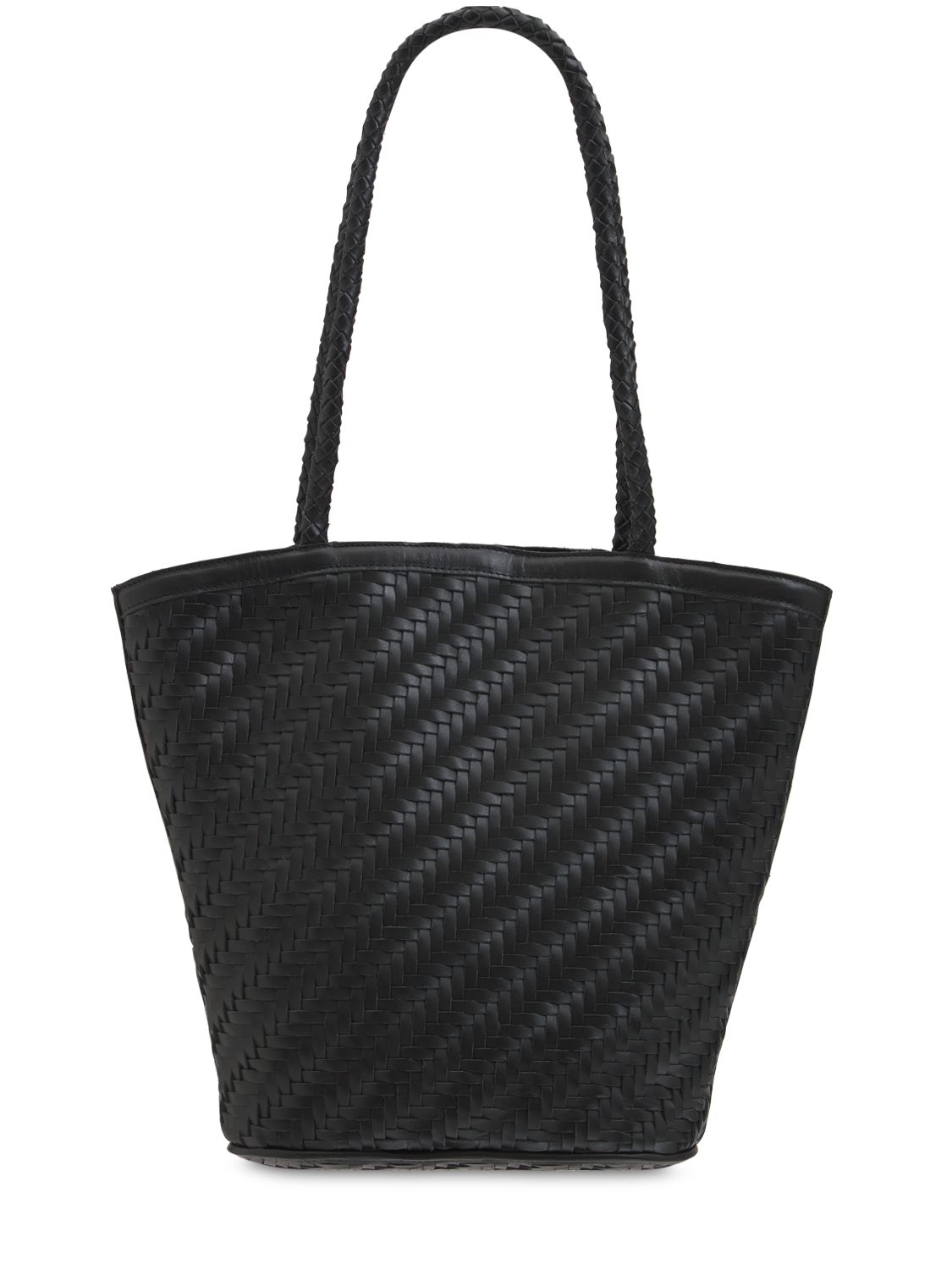 Jeanne Handwoven Leather Shoulder Bag