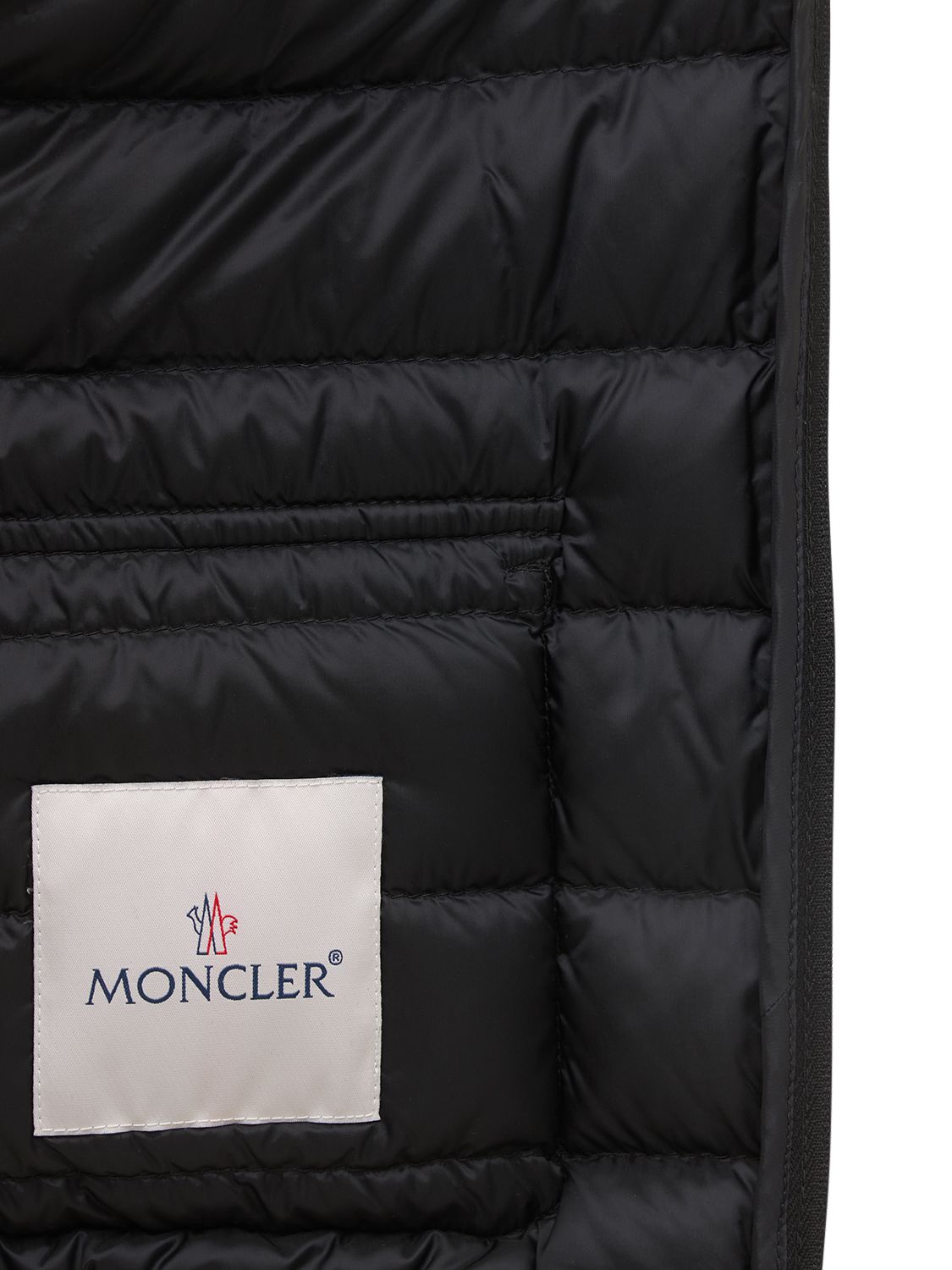 Shop Moncler Lans Nylon Down Jacket In Black