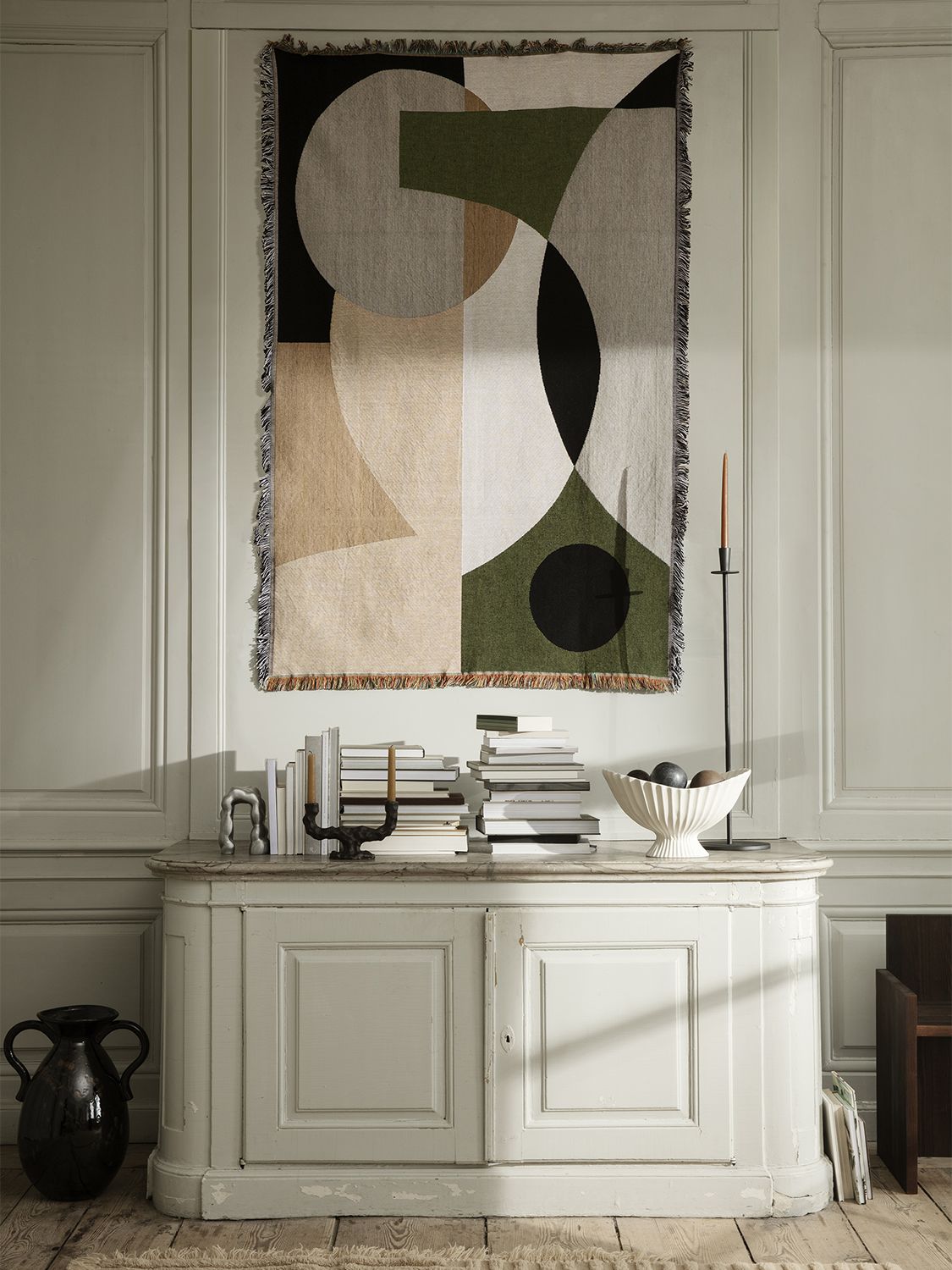 FERM LIVING ENTIRE TAPESTRY COTTON BLANKET 
