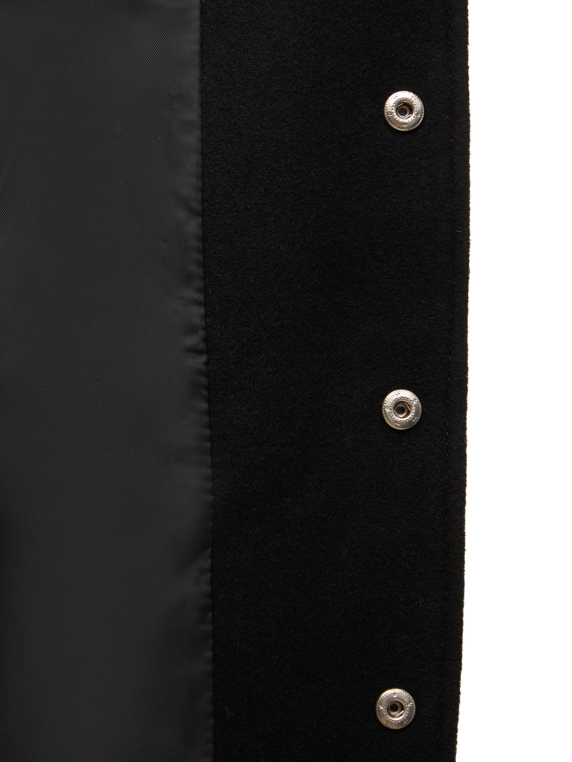 Shop Flâneur Wool Blend Teddy Jacket In Black