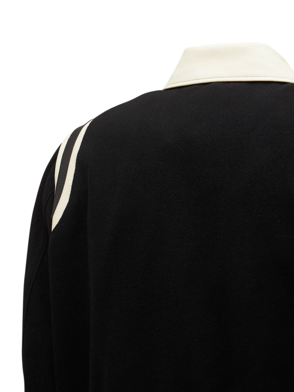 Shop Flâneur Wool Blend Teddy Jacket In Black