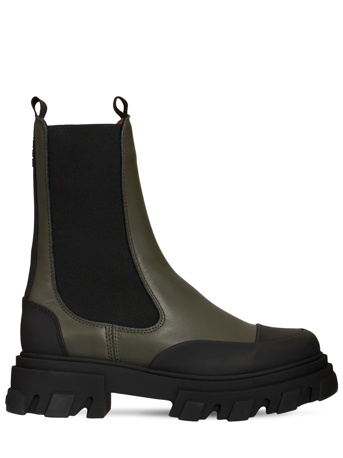 Bottes Combat En Cuir 45 Mm - GANNI - Modalova