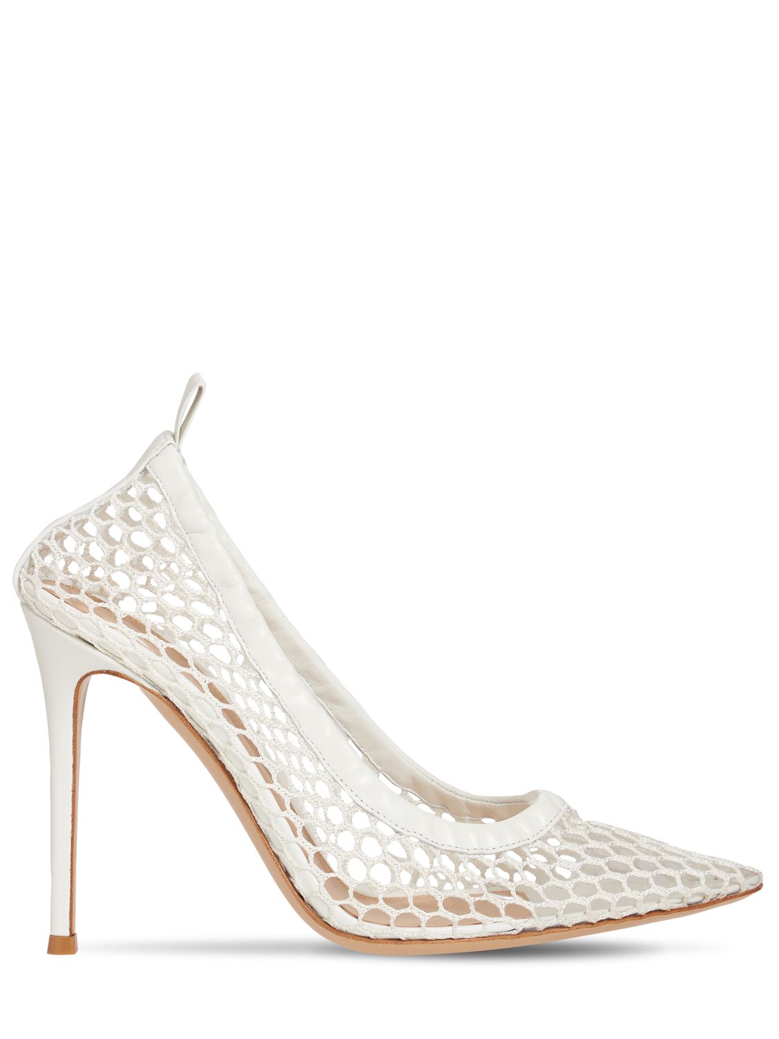 Escarpins En Mesh Et Cuir Alisia 105 Mm - GIANVITO ROSSI - Modalova
