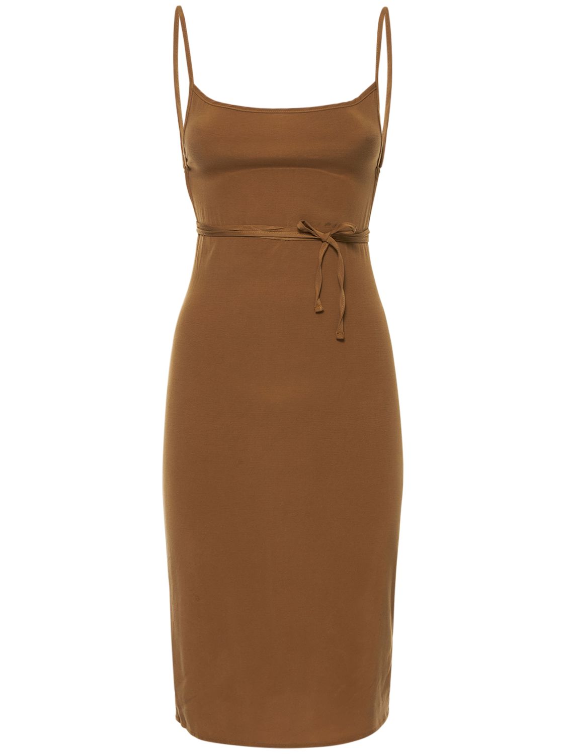 The Km Stretch Cupro Blend Midi Dress