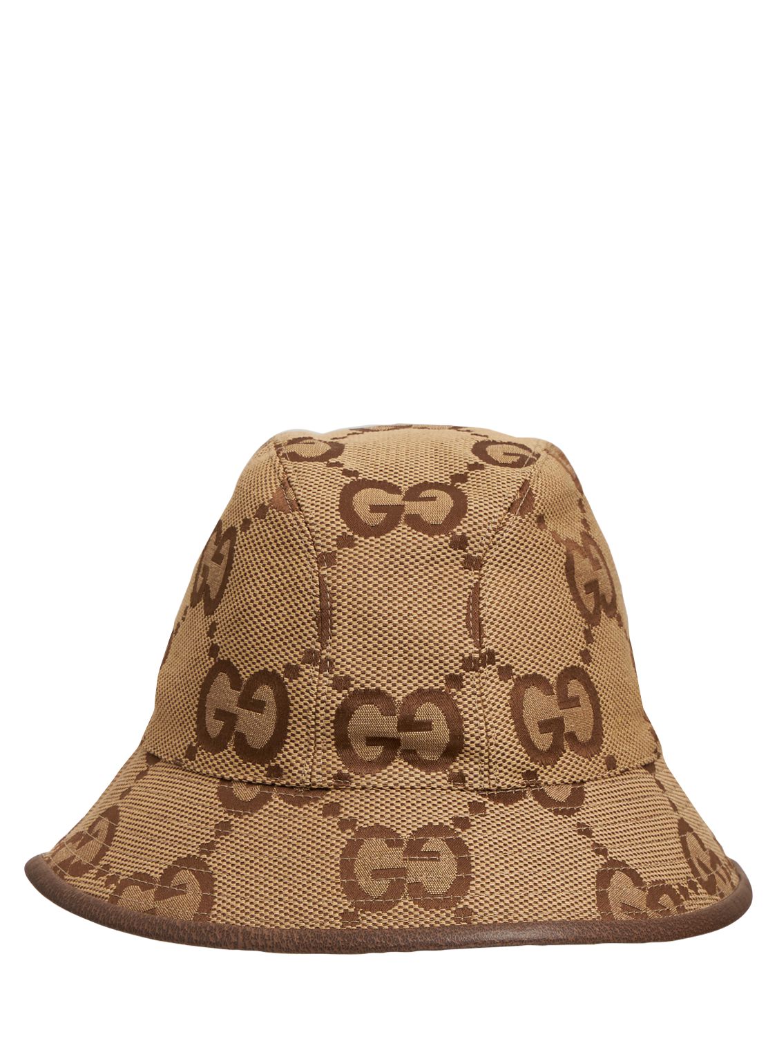 Gg Maxi Cotton Blend Jacquard Bucket Hat