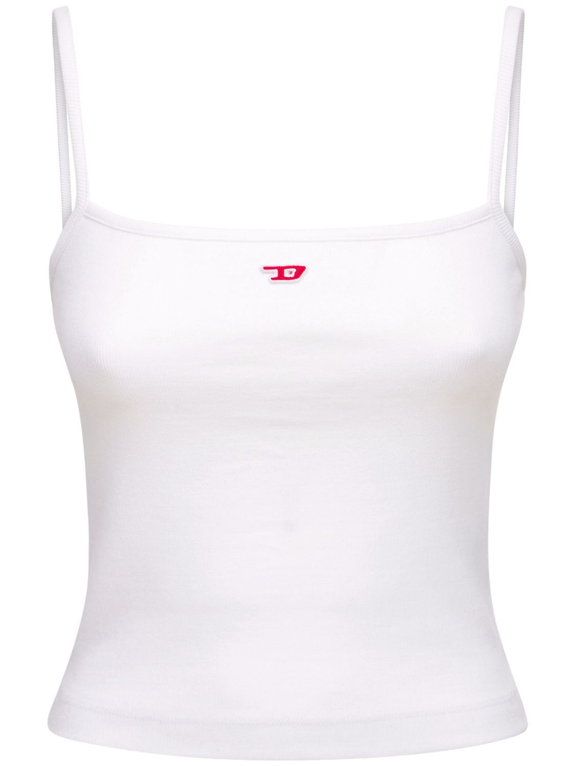 Stretch Cotton Jersey Logo Tank Top