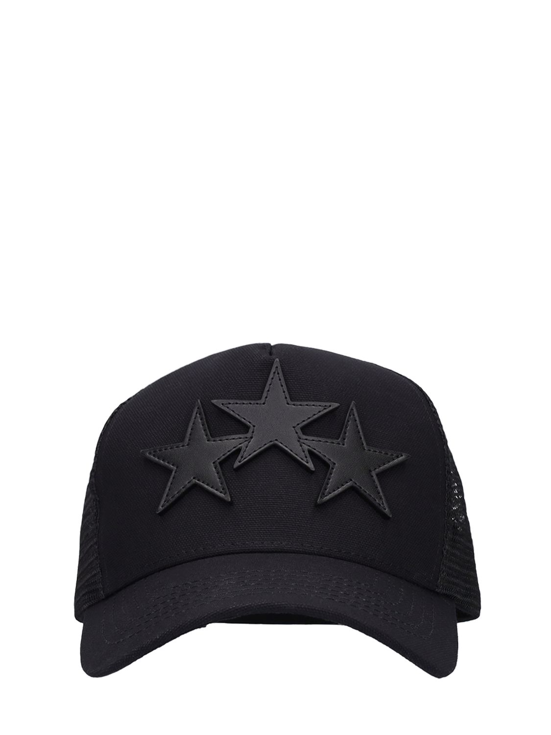 3 Star Cotton Canvas Trucker Hat