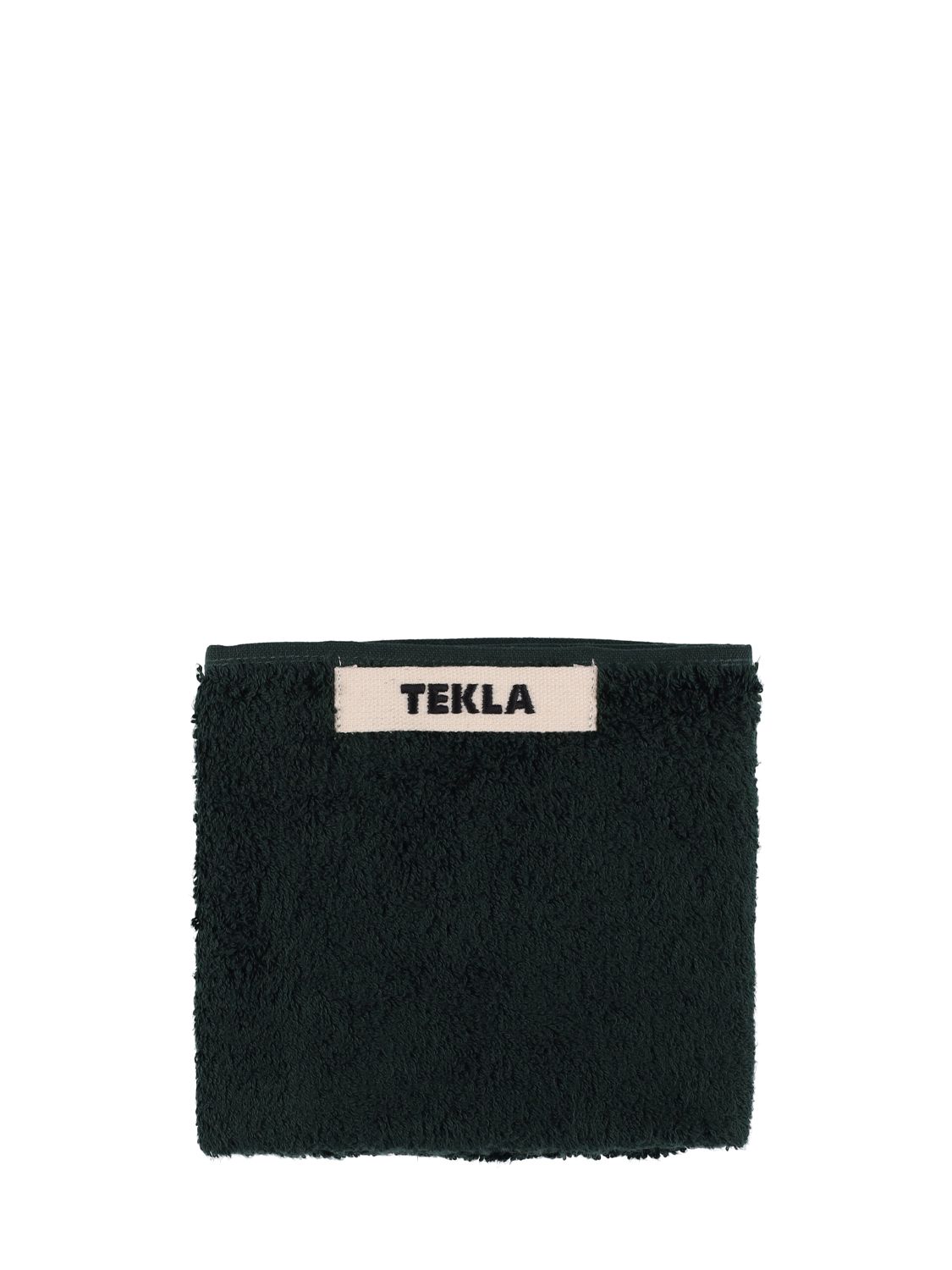 Tekla Set Of 3 Organic Cotton Towels In Green