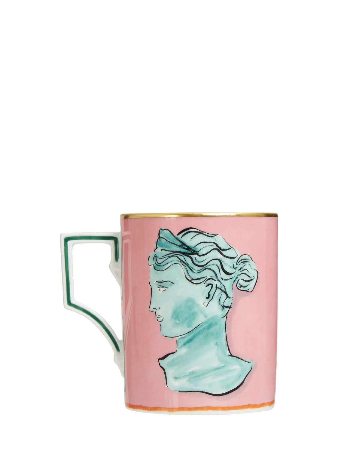 Ginori 1735 400ml Nettuno Luna Porcelain Mug In Pink