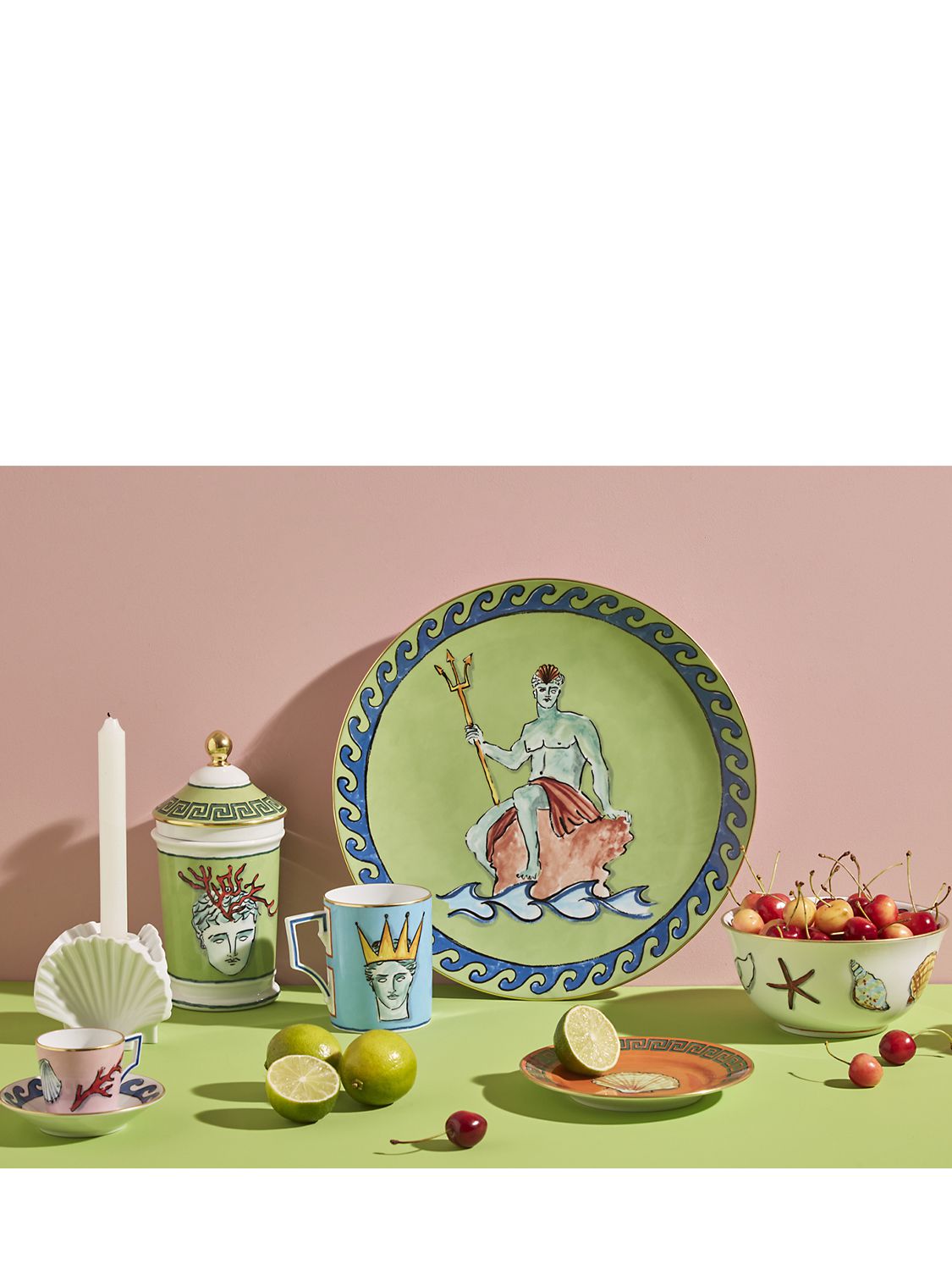 Ginori 1735 33cm Moss Green Plate In Green