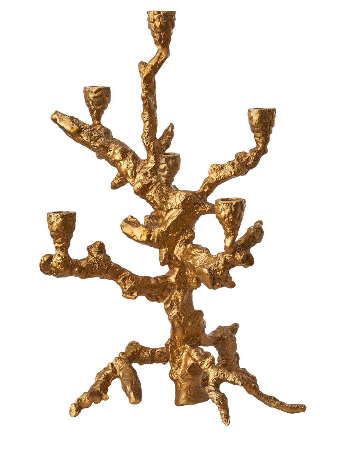 Shop Polspotten Apple Tree Candle Holder In Gold
