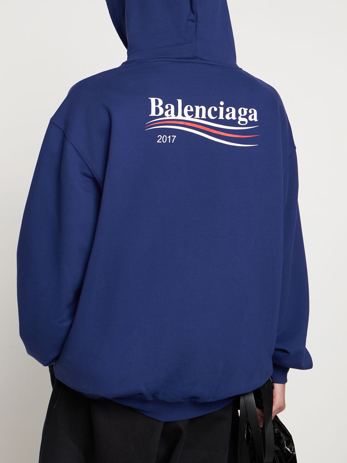 Cotton sweatshirt in blue - Balenciaga