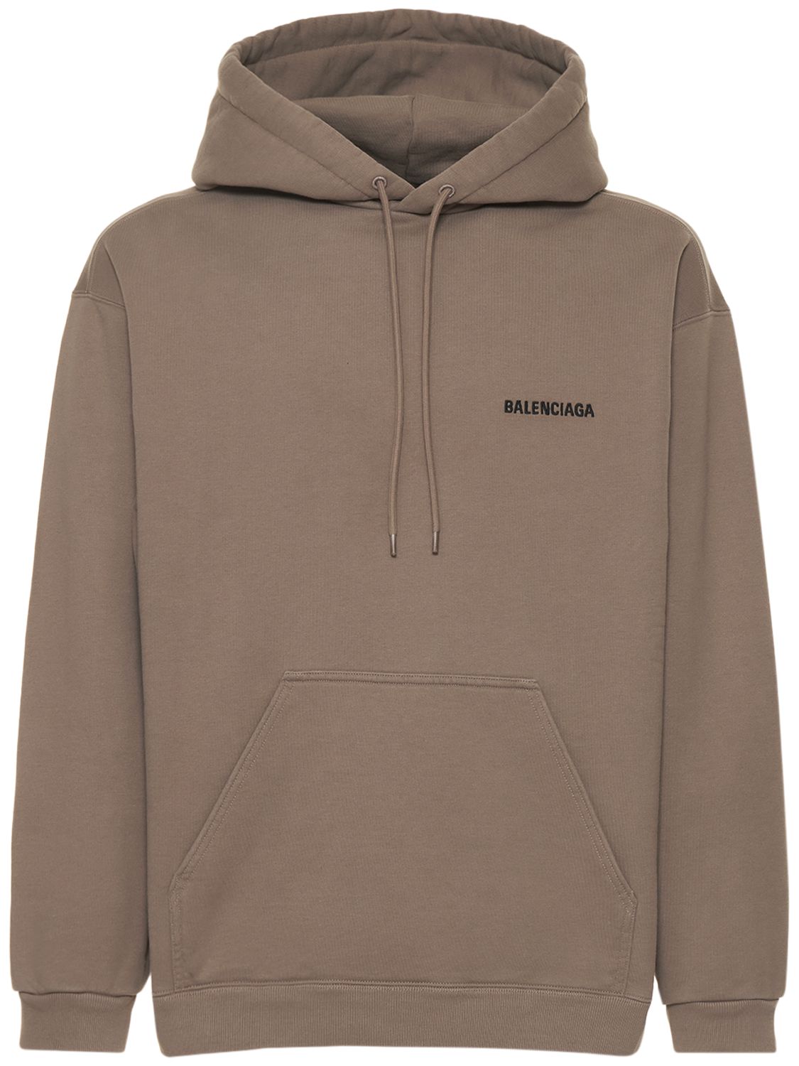 Logo Embroidery Cotton Hoodie
