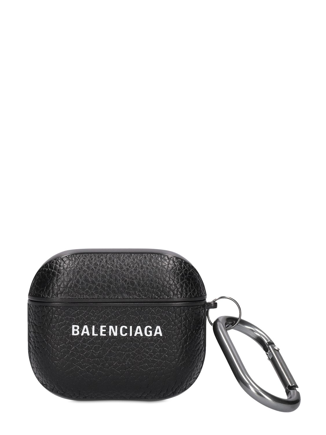 Balenciaga | Men Cash Leather Airpod Pro Case Black