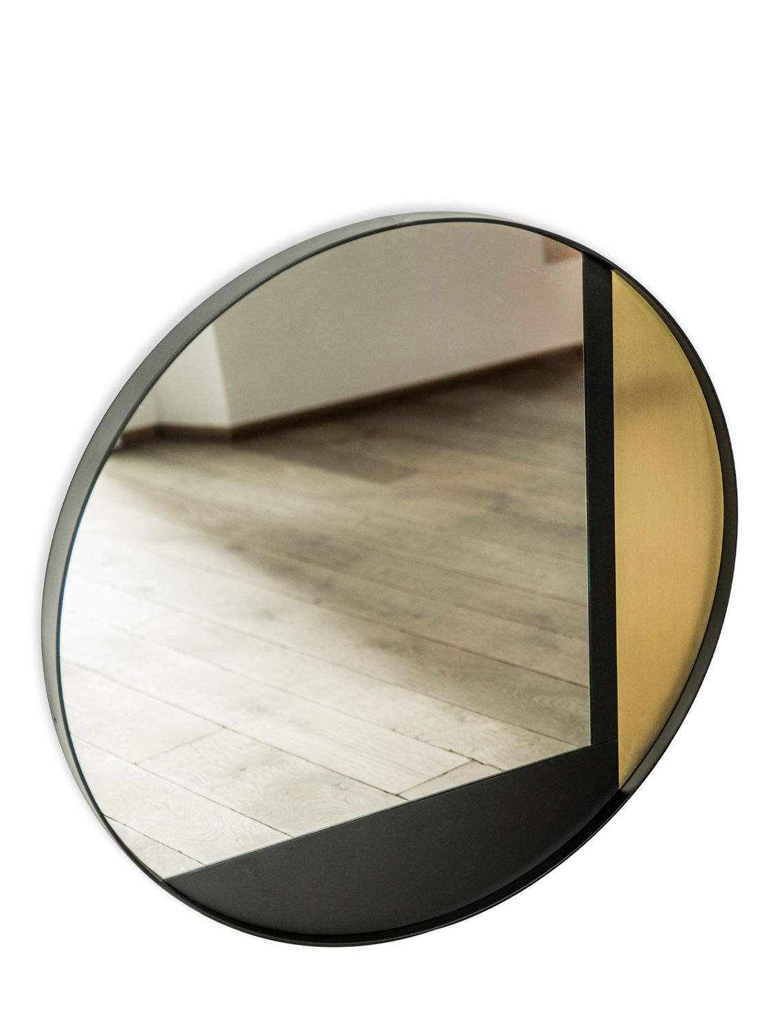 Shop Edizioni Ed031 Mirror In Black/gold