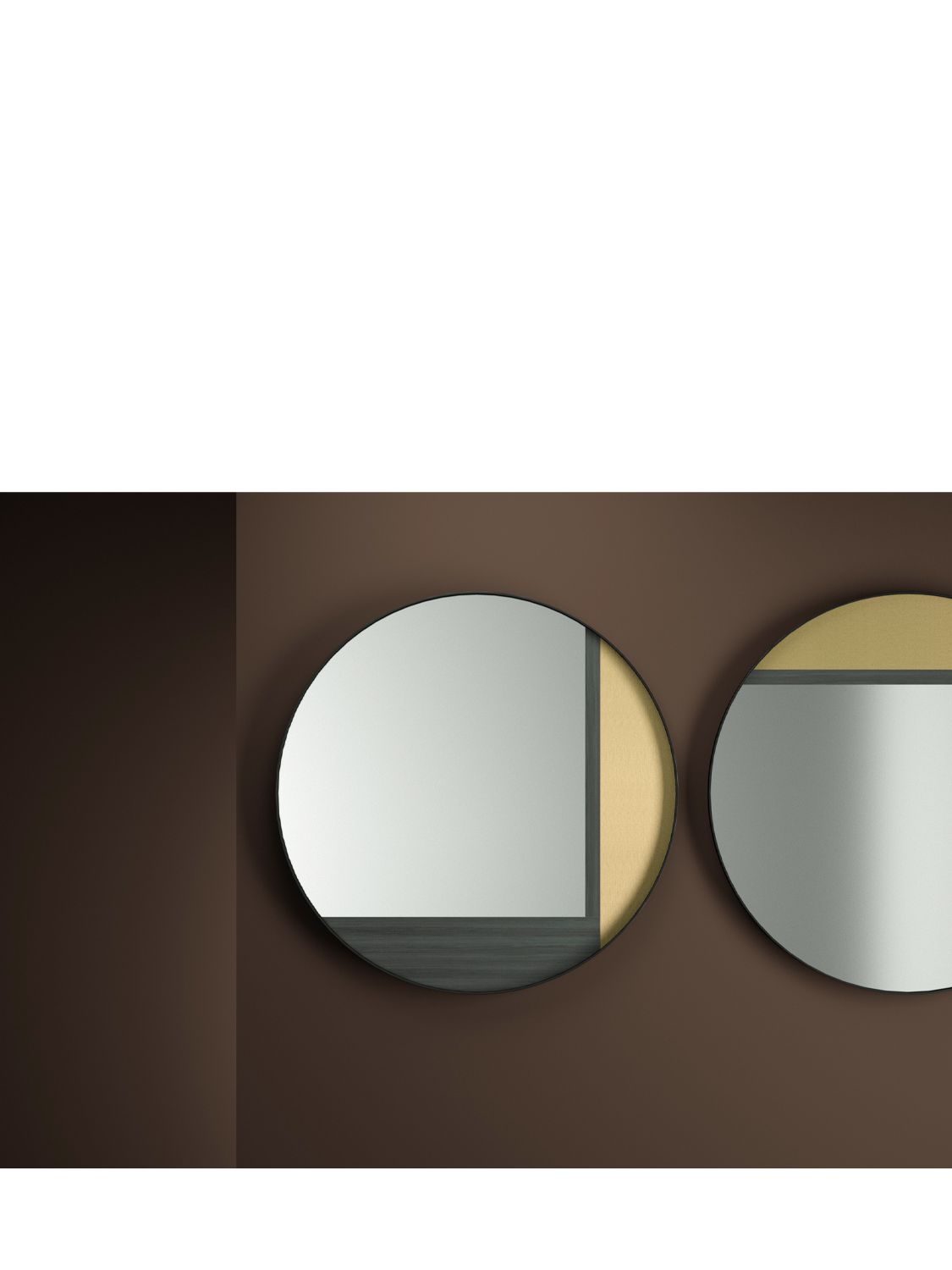 Shop Edizioni Ed031 Mirror In Black/gold