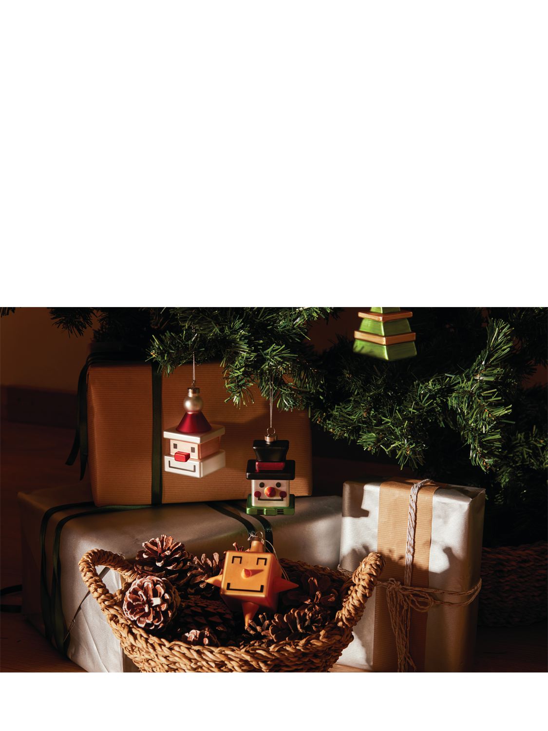 Alessi Dear Deer Cube Ornament In Multicolor