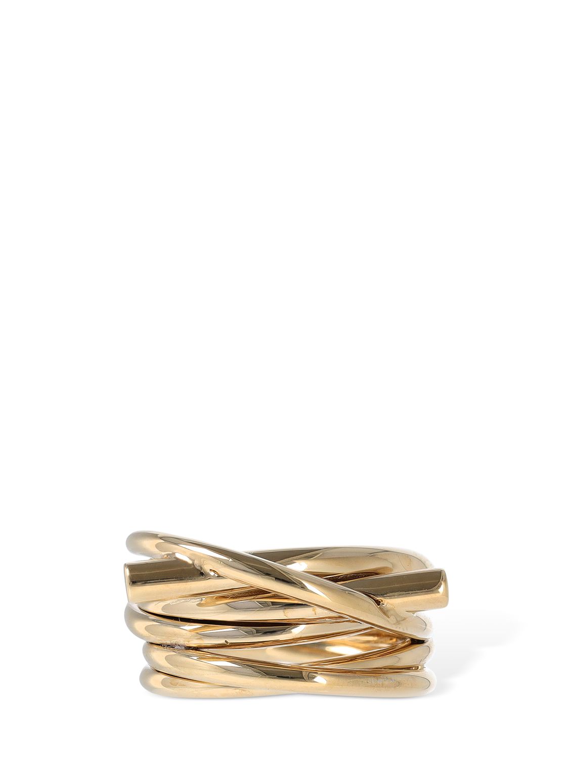 Ferragamo Evo X Thick Ring In Gold