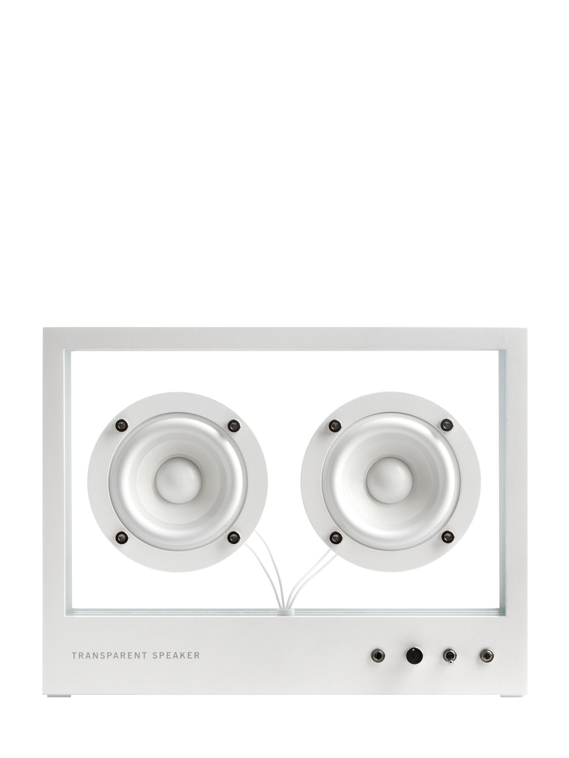 Transparent Small  Speaker In White