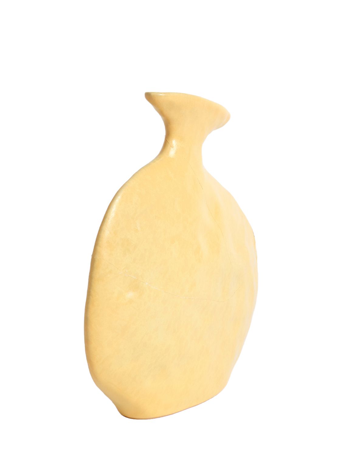 Project 213a Flat Vase In Yellow