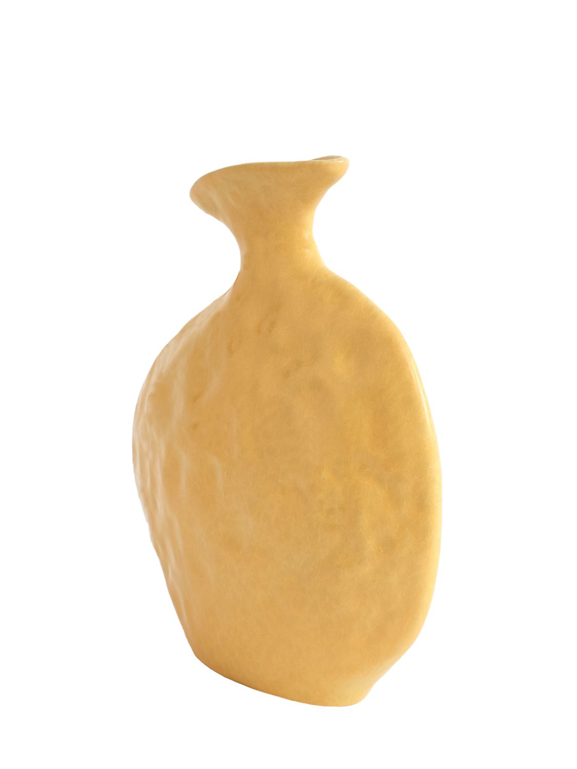 Project 213a Flat Vase In Yellow