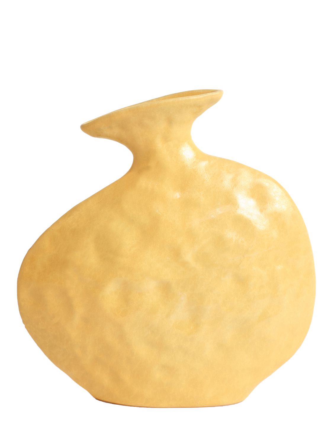 Project 213a Flat Vase In Yellow