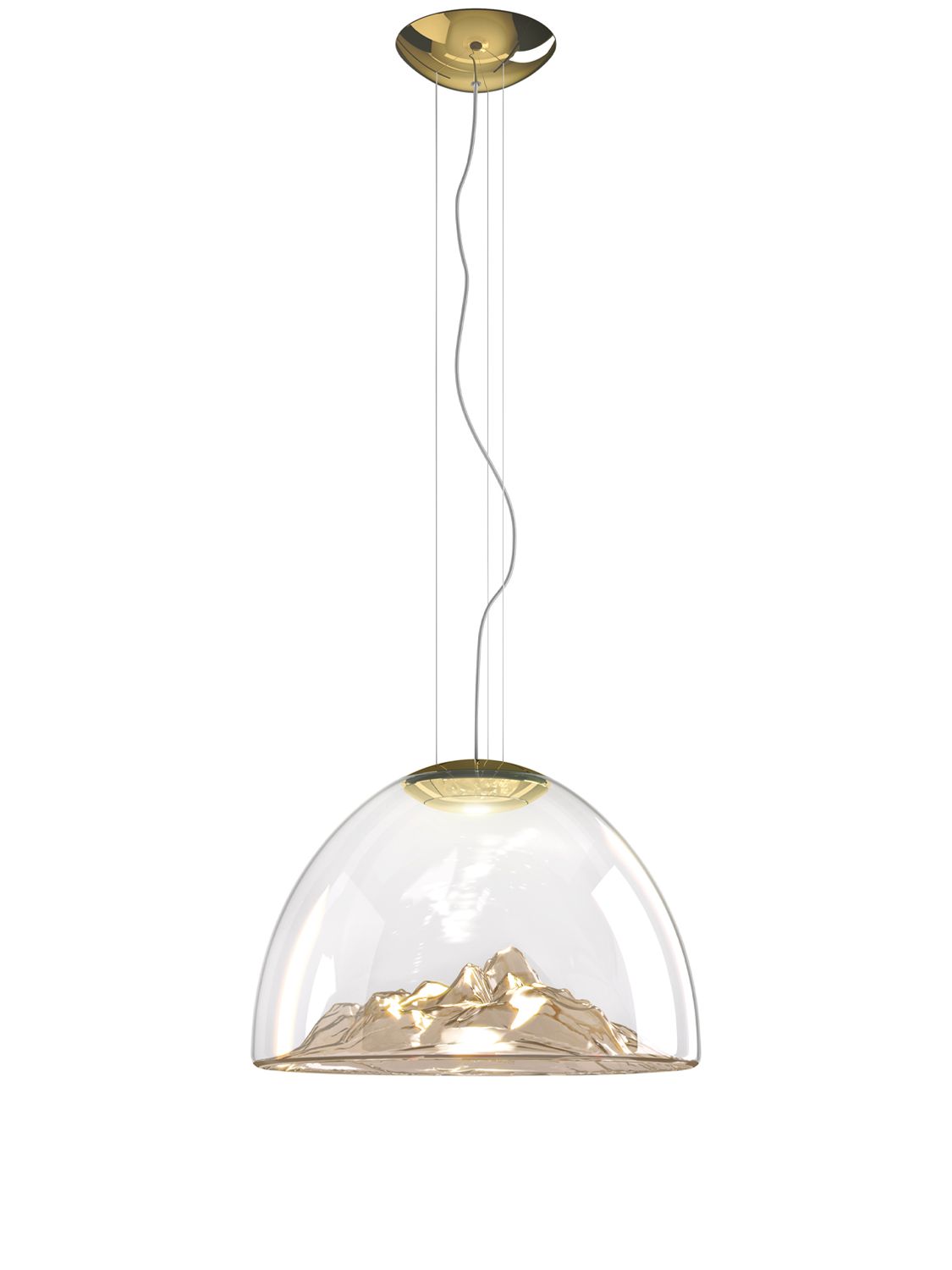 Axolight Mountain View Pendant Lamp In Transparent